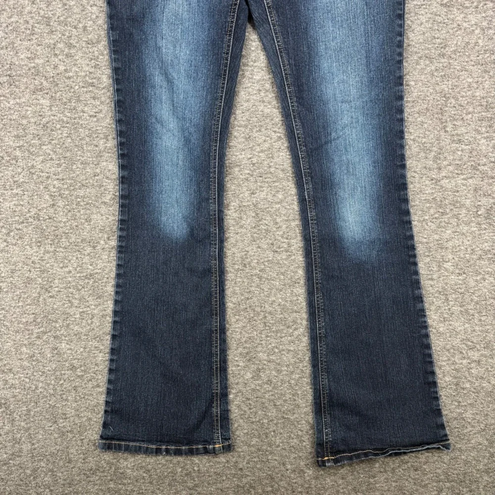 Skye's the Limit Womens Size 4 Dark‎ Wash Bootcut Denim Jeans Stretch Flare Blue